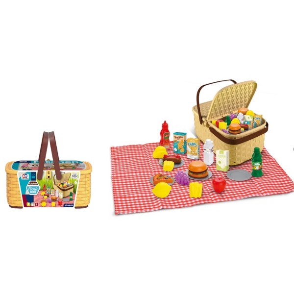 XC Toys Happy Family Picnic Baset Playset of 24Pieces - 008-208