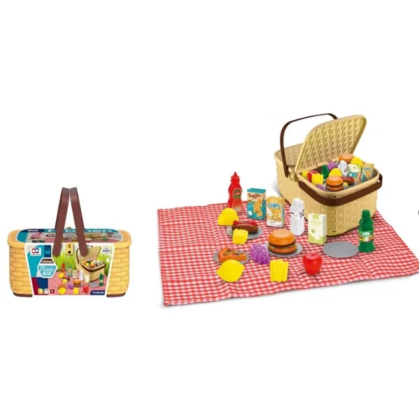 XC Toys Happy Family Picnic Baset Playset of 24Pieces - 008-208