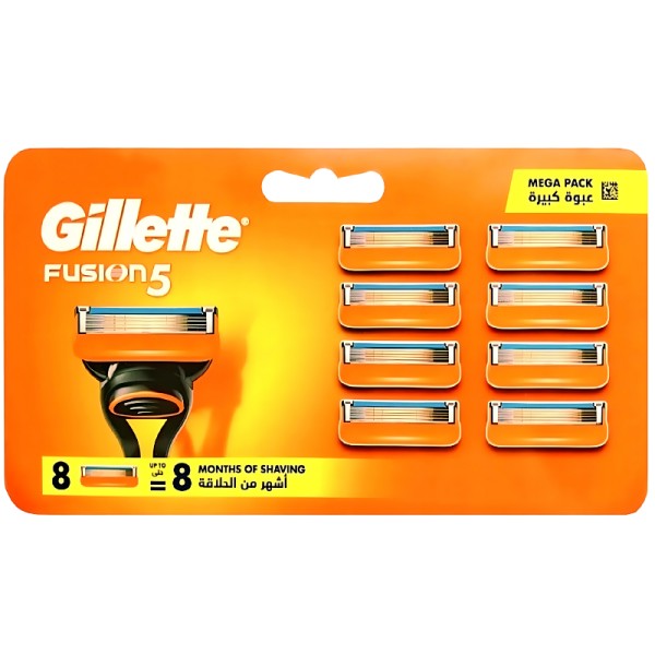 Gillette Fusion 5 Men's Razor Blade Refills 8 Pieces - 10006836