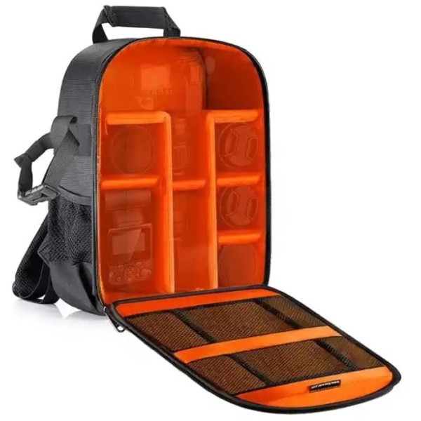 Neewer Multi-Function Backpack for Cameras and Accessories (Orange Interior) - 10087322