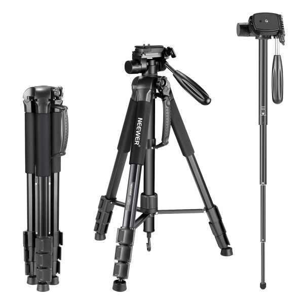 Neewer Portable Aluminum Alloy Camera 2-in-1 Tripod Monopod - 10089015