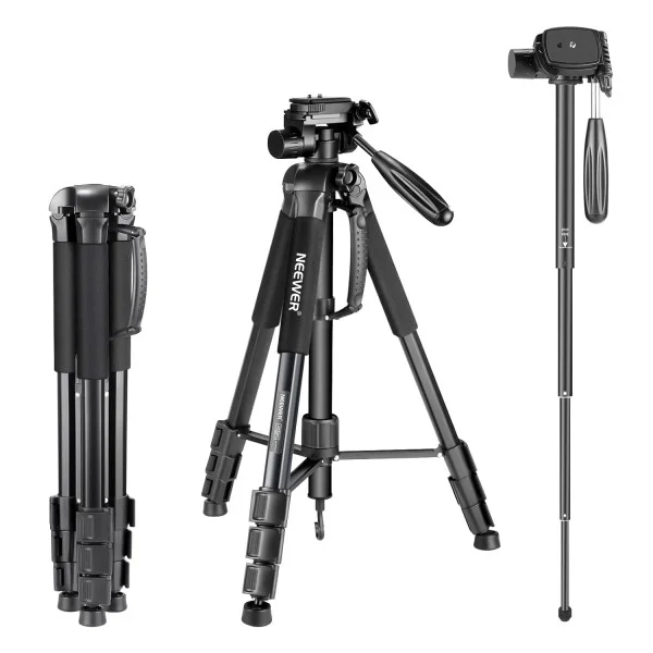Neewer Portable Aluminum Alloy Camera 2-in-1 Tripod Monopod - 10089015
