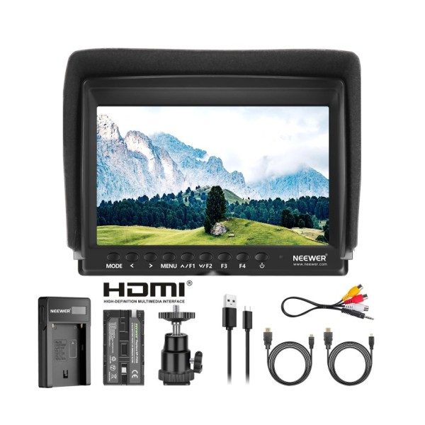 Neewer F100 7 Inch HD Camera Field Monitor Kit - 10101948