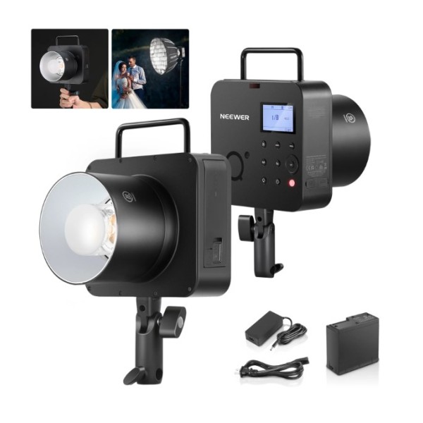 Neewer Q4 400W TTL Flash with Battery (EU) - 10102590