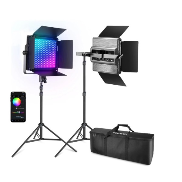 Neewer 2 Pack RGB1200 LED Video Light - 10104230