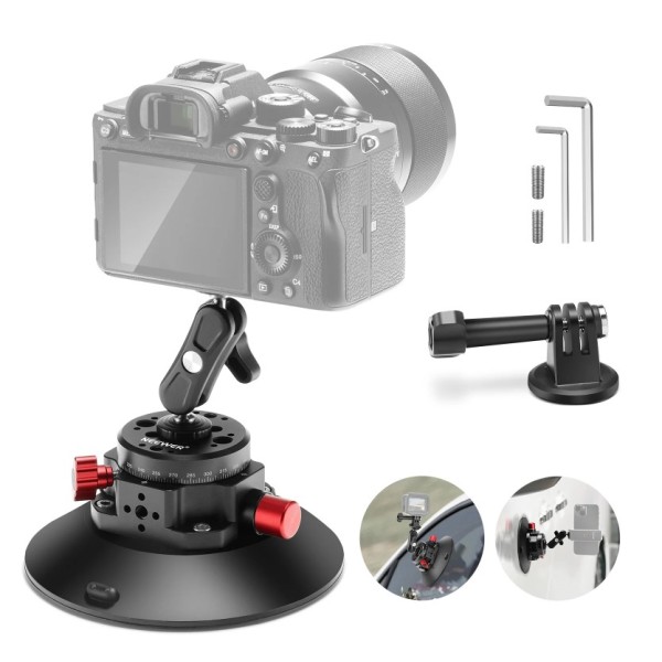 Neewer CA013 6" Camera Suction Mount with Ball Head Magic Arm - 10104376