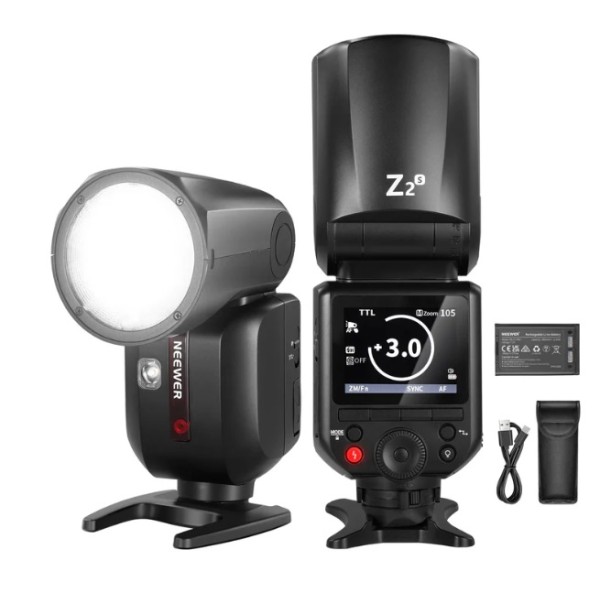 Neewer Z2 3000mAh Battery TTL Round Head Flash Speedlite - 10104959