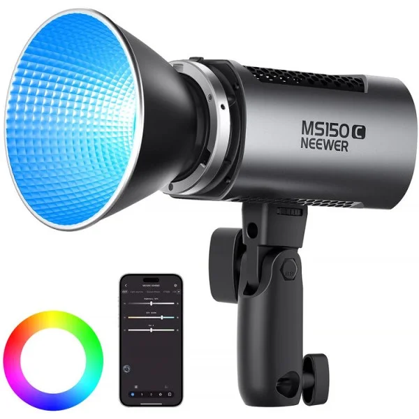 Neewer MS150C RGB LED Video Light with App Control (UK) - 10105117