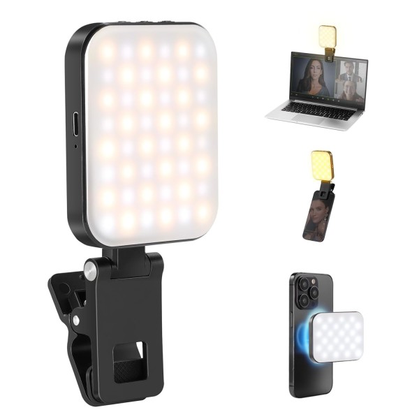 Neewer BASICS BL48B Rechargeable Magnetic Selfie Light Compatible with MagSafe - 10105257