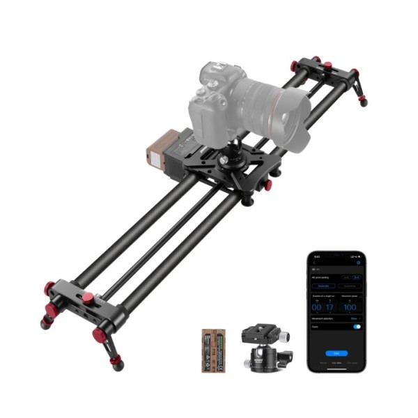 Neewer ER1 Motorized Carbon Fiber Camera Slider with F750 Battery - 10105838