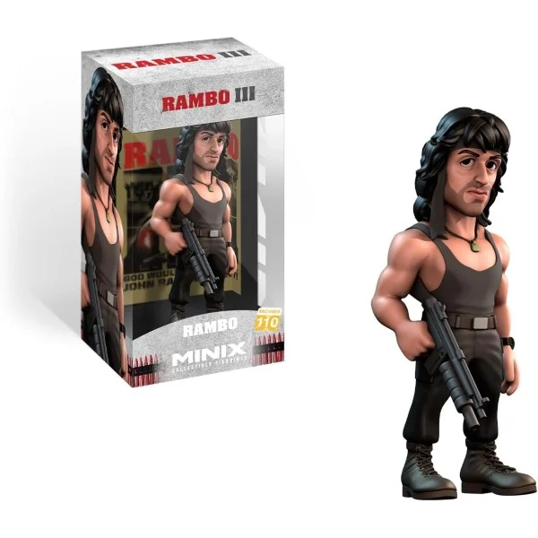 Minix Rambo III with T-Shirt - Collectible Figure 12cm - 14583-T
