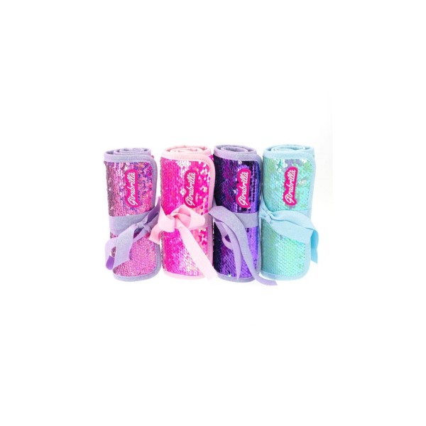 Girabrilla Puffer Pencil Case-Roll, Assorted 1piece - 19013-T