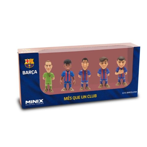 Minix Football FC Barcelona 5 Figures Pack - 20034-T