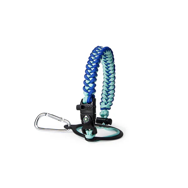 Buzio Paracord Carrier Strap Cord-Fits Wide Mouth Bottle, Carribean Blue - 2008603