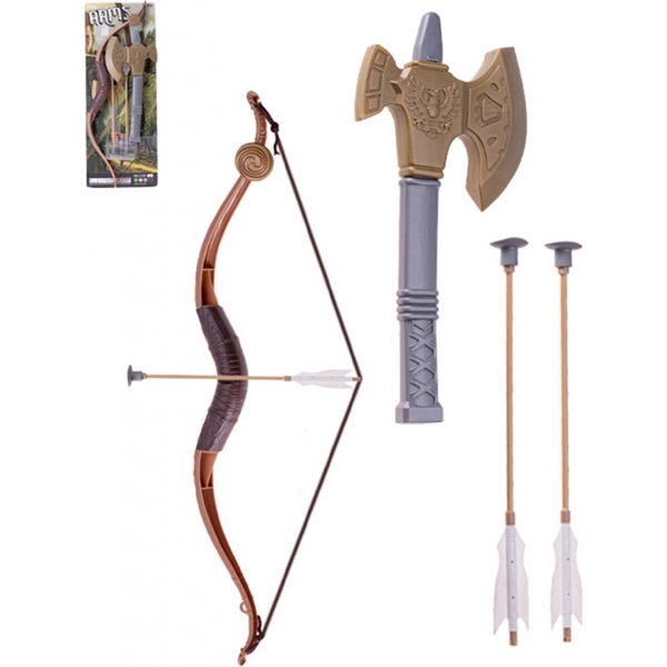 Pocket Toys Warrior Archery Set Bow & Arrow with Axe - 218-3