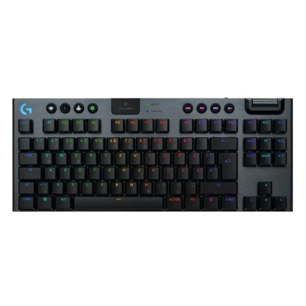 Logitech G915 TKL Ten Keyless Light Speed Wireless RGB Mechanical Gaming Keyboard - Clicky
