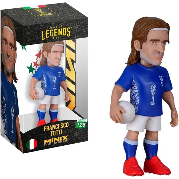Minix World Cup of Legends #126 - Italy - Totti - Collectible figure 12cm - 24957-T