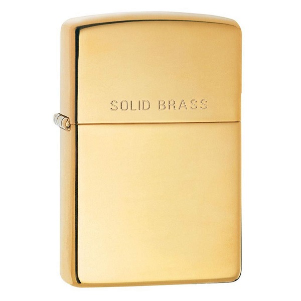 Reg Brass Gold Zippo Lighter ZP 254
