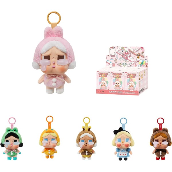 Pop Mart Crybaby Tears Factory Series - Vinyl face Plush Blind Box, Pack of 6 - 28763-KZ