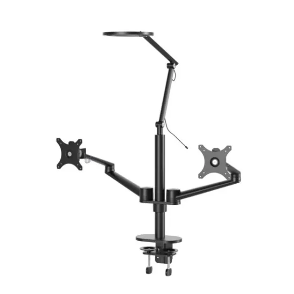 Dual Monitor Stand with Lamp - OL-2LT
