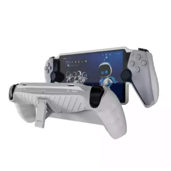 TPU Stripe Case with Stand for PlayStation Portal - White