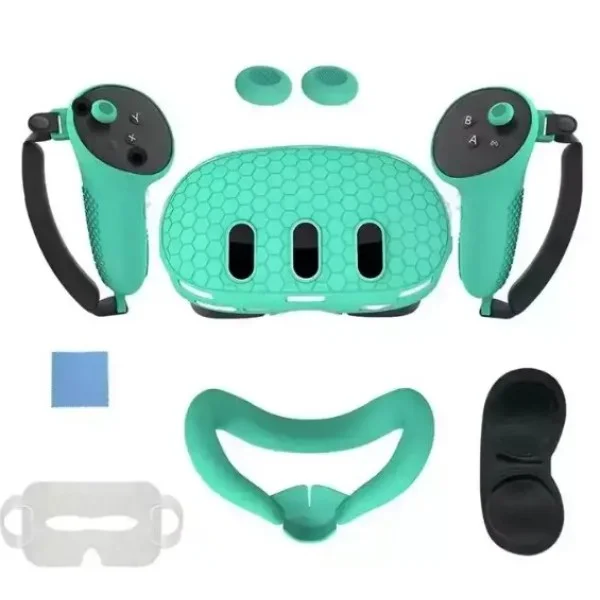 Oculus Silicone Kit for Meta Quest 3 with PP Bag - Green