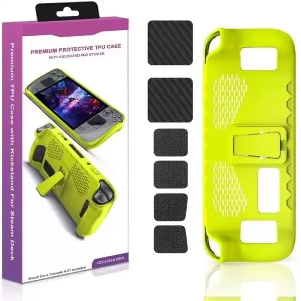 Kickstand Protective Case for Steam Deck Console - Green