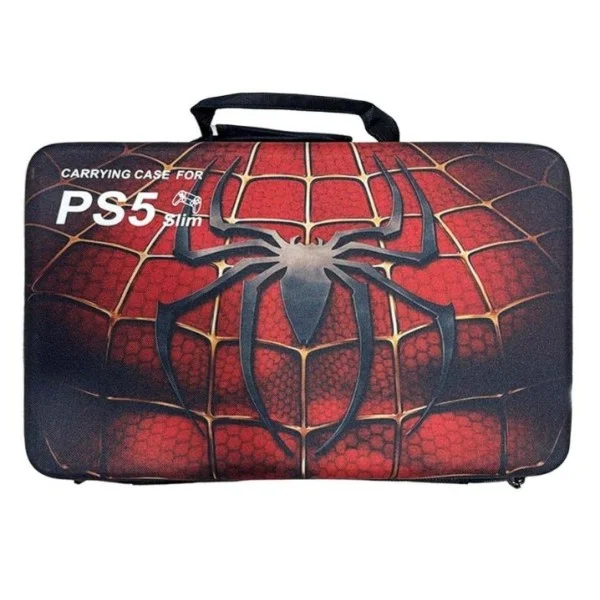 PS5 Carrying Bag for Ps5 Slim - Spiderman Red