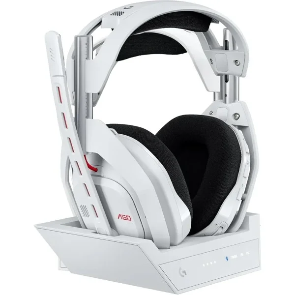 Logitech Astro A50 Lightspeed Wireless Headset+Base Station - White For X/PS5/Nintendo/PC/Mobile