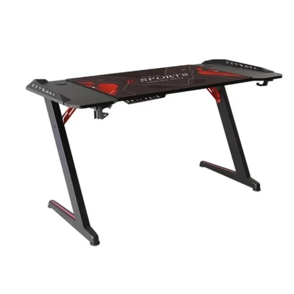 Gamvity Z Shaped Gaming Desk 1200*600 - Carbon Fiber Black