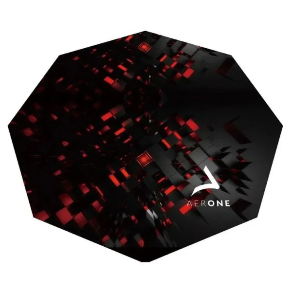 Aerone Red Cube Gaming Floor Mat