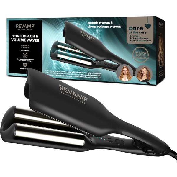 Revamp - Progloss 2 in 1 Beach & Volume Hair Waver - WV-3000
