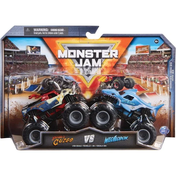 Monster Jam 1:64 Vehicles 2-PK, Assorted - 6064128-T