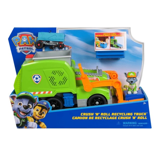 Paw Patrol Deluxe Vehicle Recycling Truck Rocky - 6071248-T