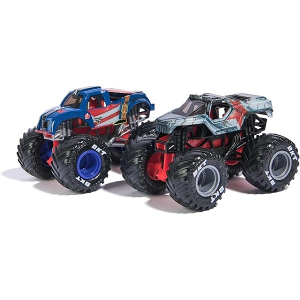 Monster Jam Marvel Vehicles 1:64 Scale 2-Pack Captain America vs Winter Soldier 6071947-T