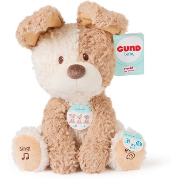 Gund Peeki The Puppy Animated Plush - 6072443-T