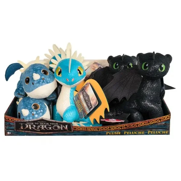 HTTY Dragon Movie Core Plush 8" Assorted, CDU 1-Piece - 6072912-T