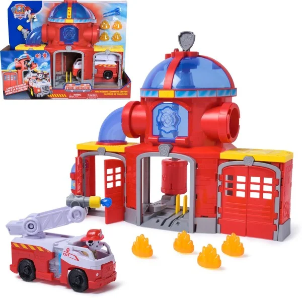 Paw Patrol Fire Rescue Fire Station Playset - 6073760-T