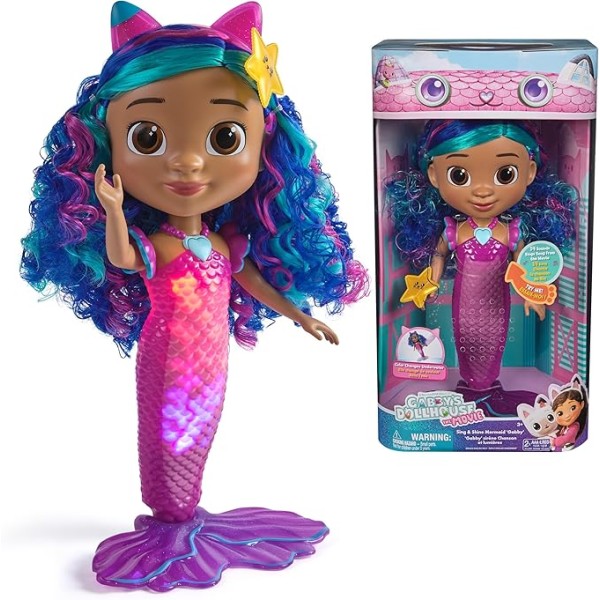 Gabby's Doll House Movie Feature Mermaid Doll with Sounds - 6074338-T
