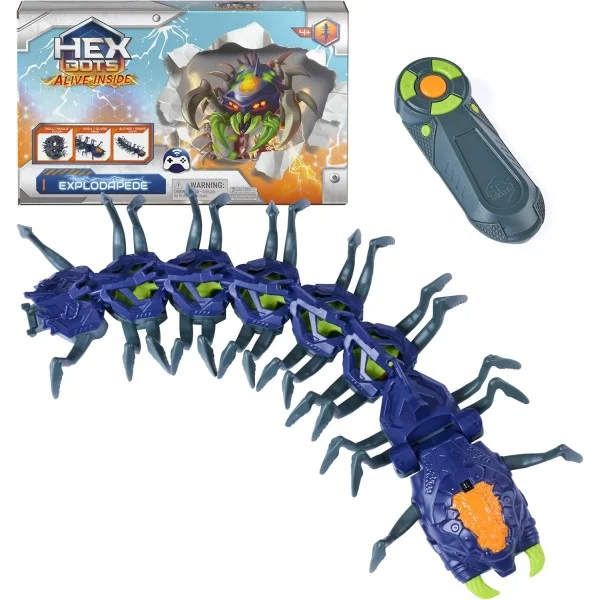 HEX BOTS Explodapede Robotic Centipede RC Toy - 6076554-T