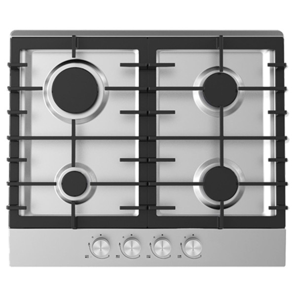 Midea 4 Burners 60cm, Built in Gas, Stainless Steel - 60SK005