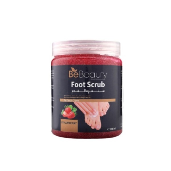 Be Beauty Foot Scrub, Strawberry - 1000ml