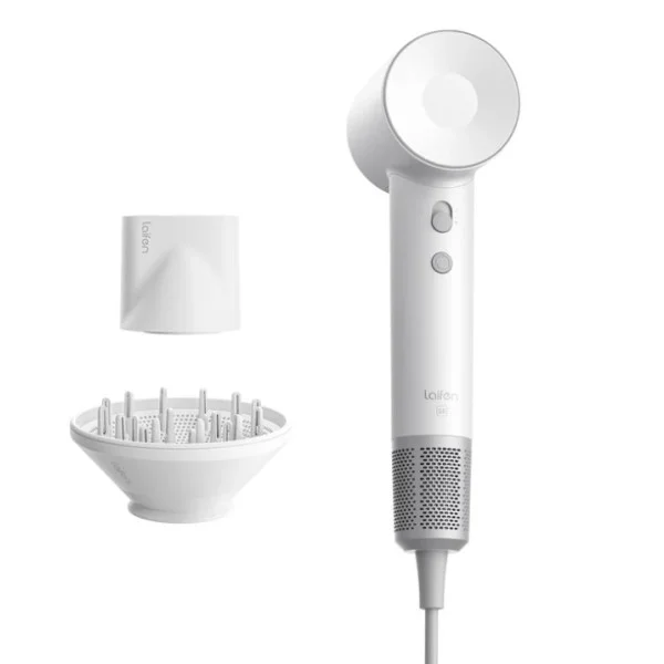 Laifen SE High-Speed 1500Watts Hair Dryer, White - 1HD12-S-UK-WH-003