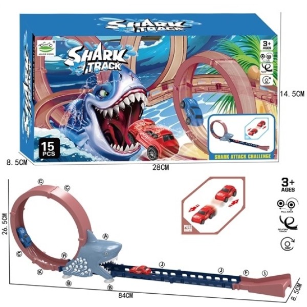 JZC Shark Toy Car Racing Track - 6688-391