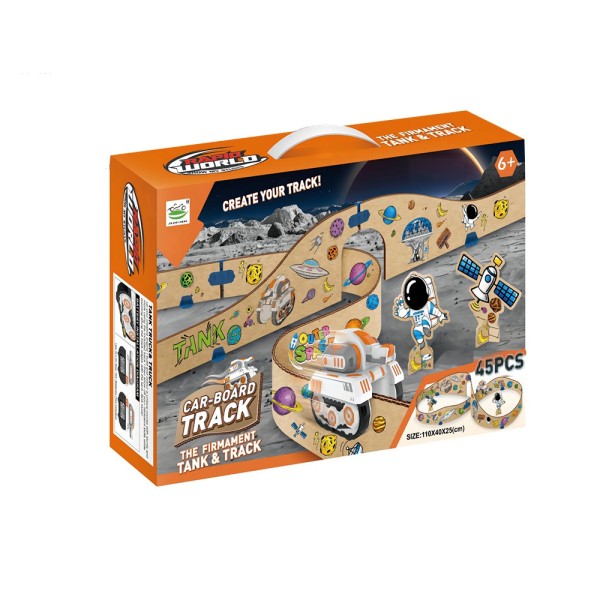 JZC Space Tank Assembled Cardboard Game Track - 6688-540