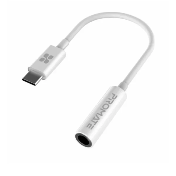 Promate Dynamic Stereo USB-C to 3.5mm AUX Adapter - AUXLink-C