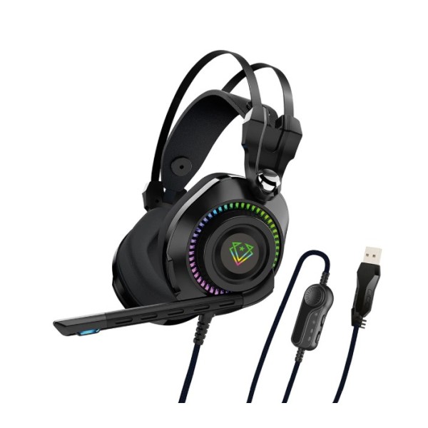 Vertux High Definition GameCommand&trade; Over-Ear Gaming Headset, Black - BOGOTA