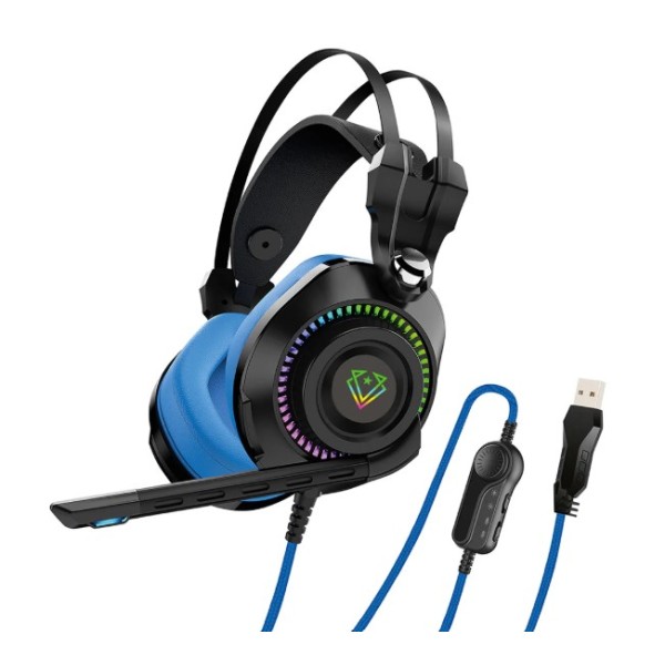 Vertux High Definition GameCommand&trade; Over-Ear Gaming Headset, Blue - BOGOTA