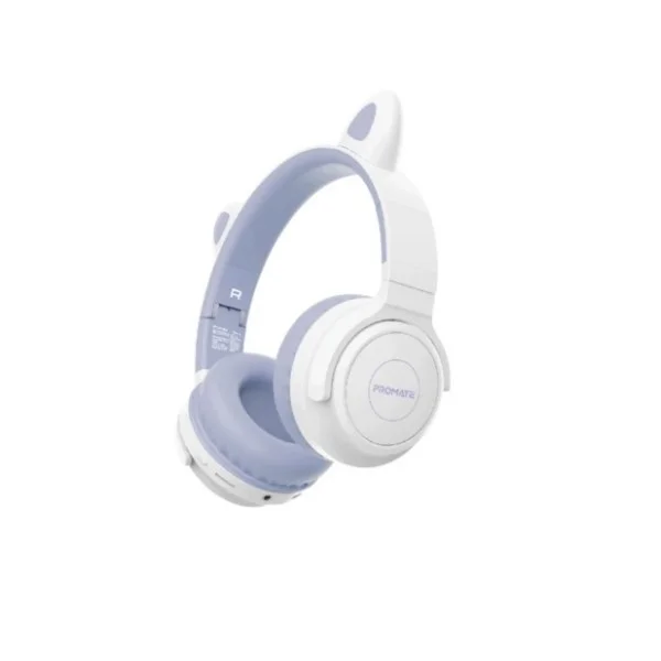 Promate Panda KidSafe Kawaii Style Wireless Kids Headset, Lilac