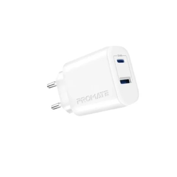 Promate 17W High-Speed Dual Port Charger - BiPlug-2